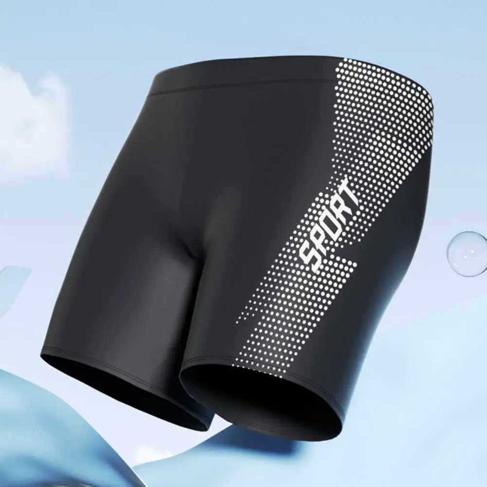 Quick-drying Swimsuit Quick Dry High Waist Mens Swimming Trunks Soft Breathable Plus Size Beach Shorts for Hot Spring Z260314