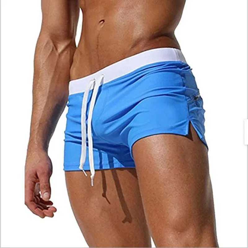 11 Colors Summer Swimwear Men Slim Fit Swimsuit Boy Swim Suits Boxer Shorts Trunks Swimming Beachwear Z260313