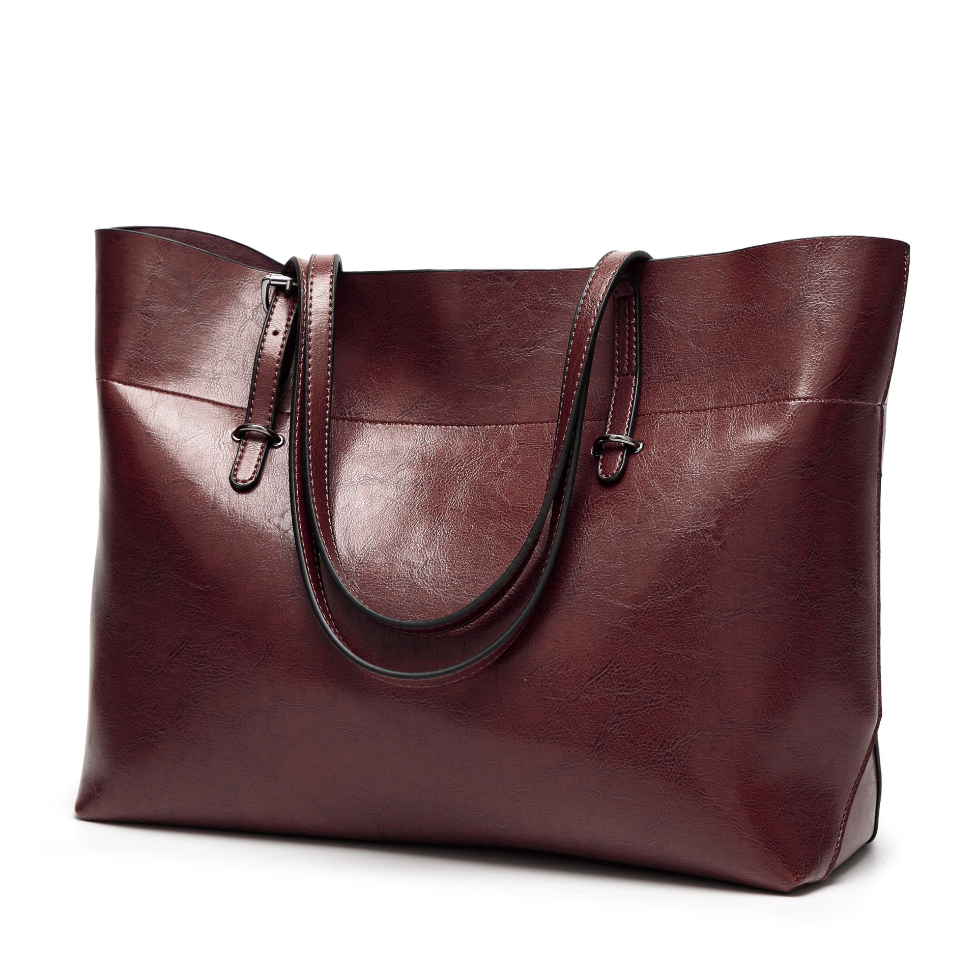 Business For Office Waterproof Leather Briefcase Women Big Handbags er Fashion Tote Bag 240904
