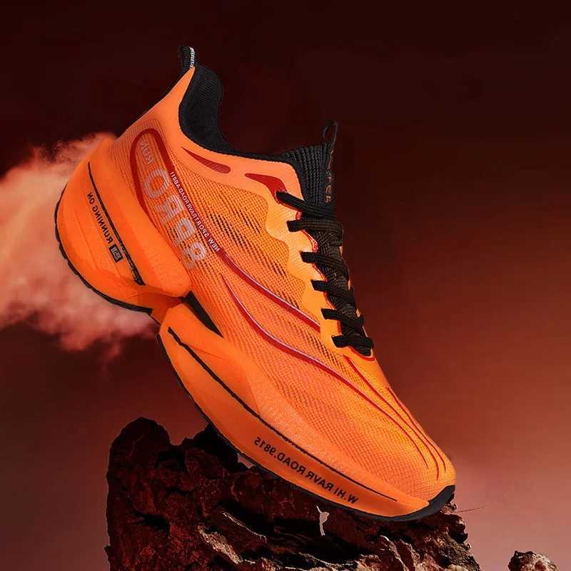 Sports Running Shoes Men Casual Marathon Carbon Plate Breathable Ultralight Womens Comfortable Athletic Nonskid Sneakers Tenis Z250304
