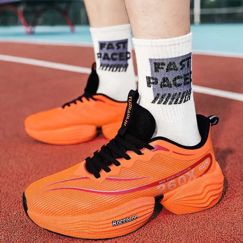Air Cushion Tenis Mens Sports Running Shoes Marathon Carbon Plate Breathable Ultralight Womens Comfort Athletic Casual Sneakers Z250304