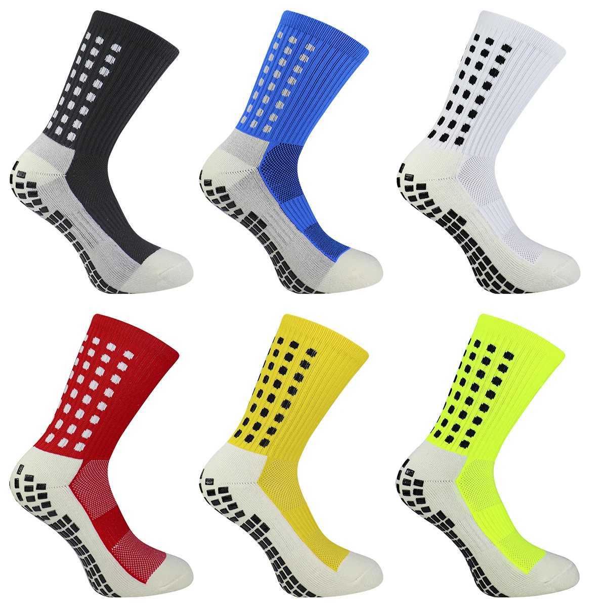 Anti Slip Grip Football Socks Nylon Silicone Suction Cup Non Slip Soccer Socks Men Women Sports Baseball Rugby Cycling SocksXJ250213