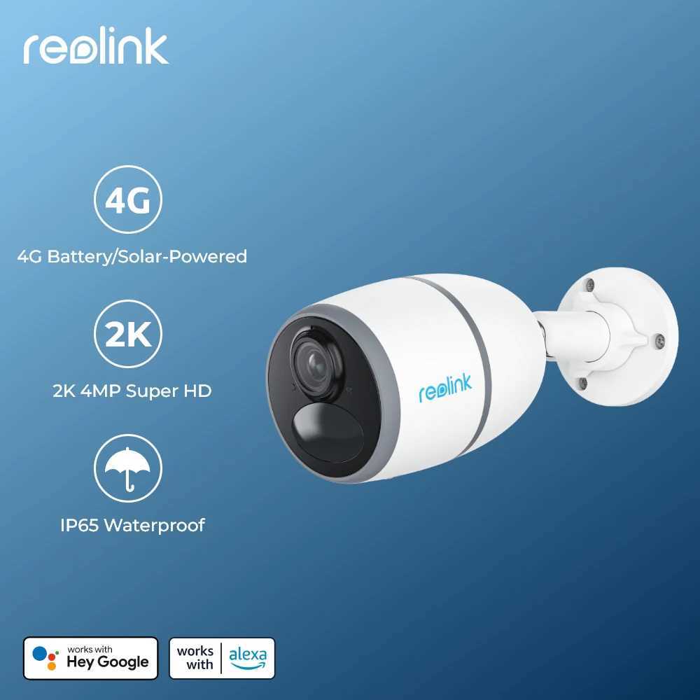 Smart Home Security System Reolink GO series 4MP battery 4G Sim card network camera wild video surveillance IP camera LTE human car detection safety c