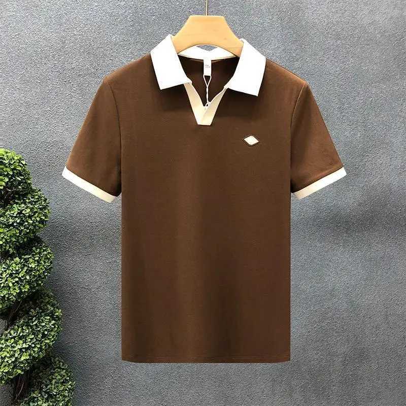 Trend Comfortable Classic All-match Comfortable Premium Simplicity Handsome Solid Color Mens Polo Short Sleeved Summer 2024 X250213