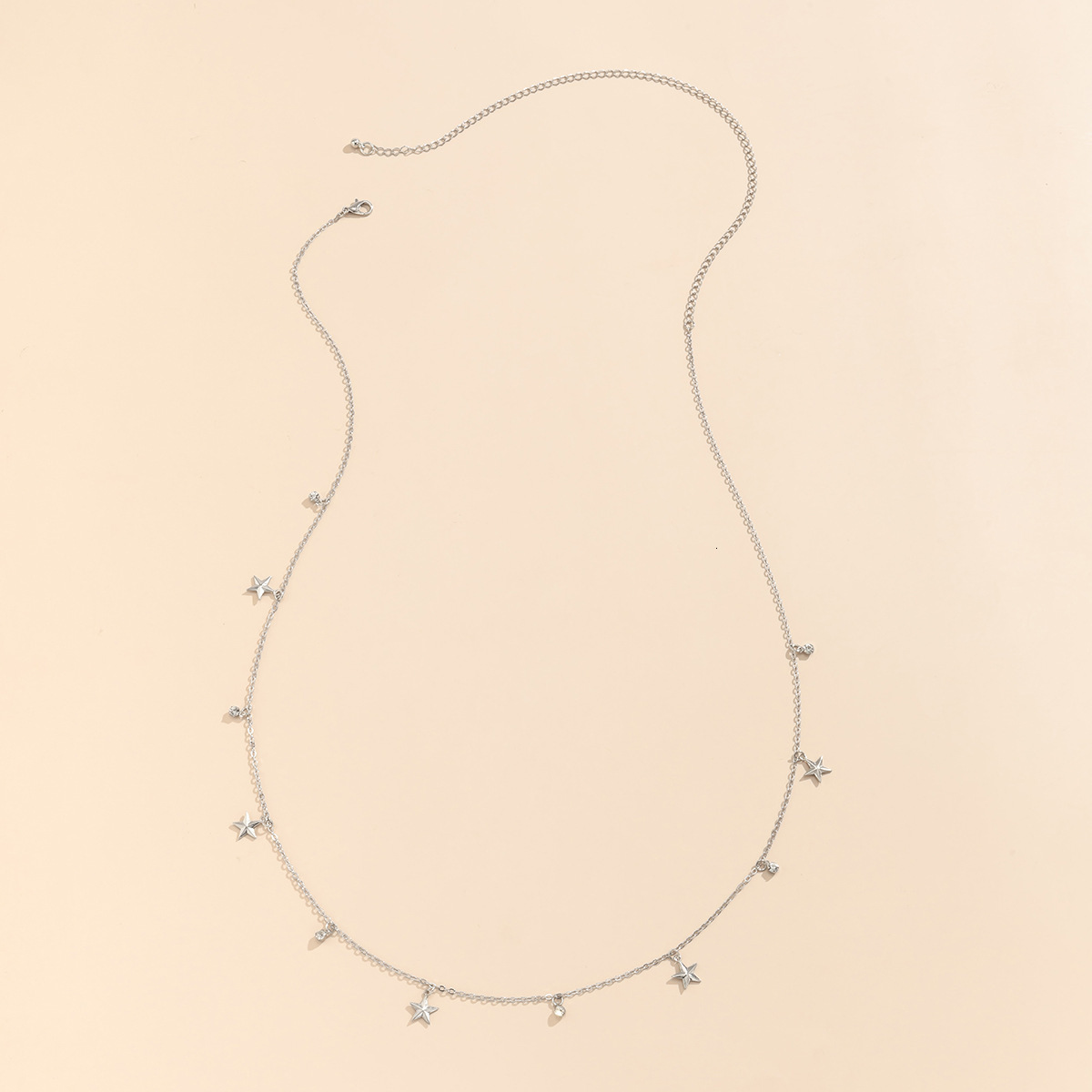 fashion Woman Single layer star tassel simple and versatile metal body sexy spicy girl style waist chain for women