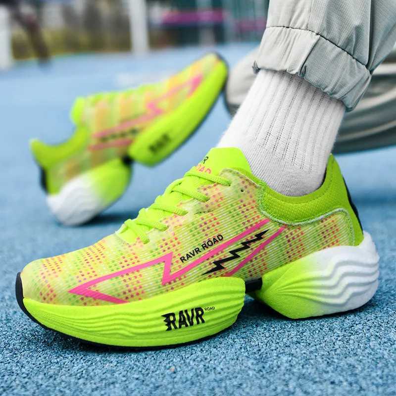 Air Cushion Mens Sports Running Shoes Casual Marathon Carbon Plate Breathable Ultralight Womens Comfort Athletic Sneakers Tenis Z250225