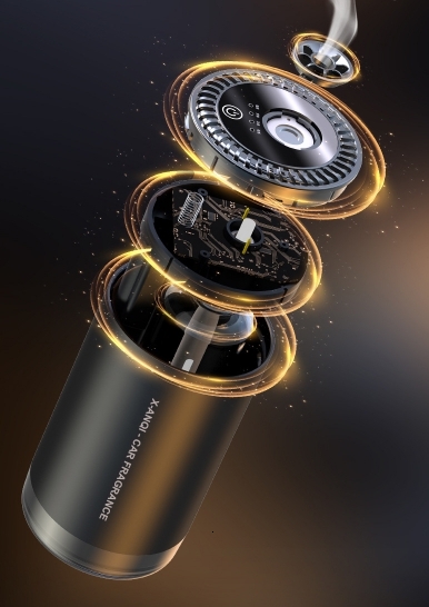 New Air Purifier Car mounted Aromatherapy Machine Durable Odor Removal Aromatherapy Accessories Car mounted Intelligent spray Aromatherapy Machine
