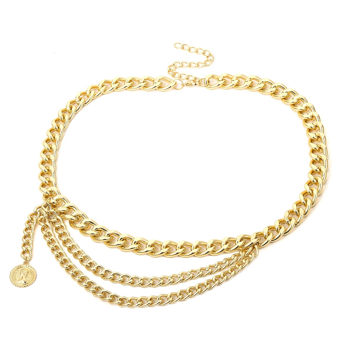 Woman fashion Exaggerated and sexy jewelry, body chain, female personality tassel, versatile multi-layer waist chain