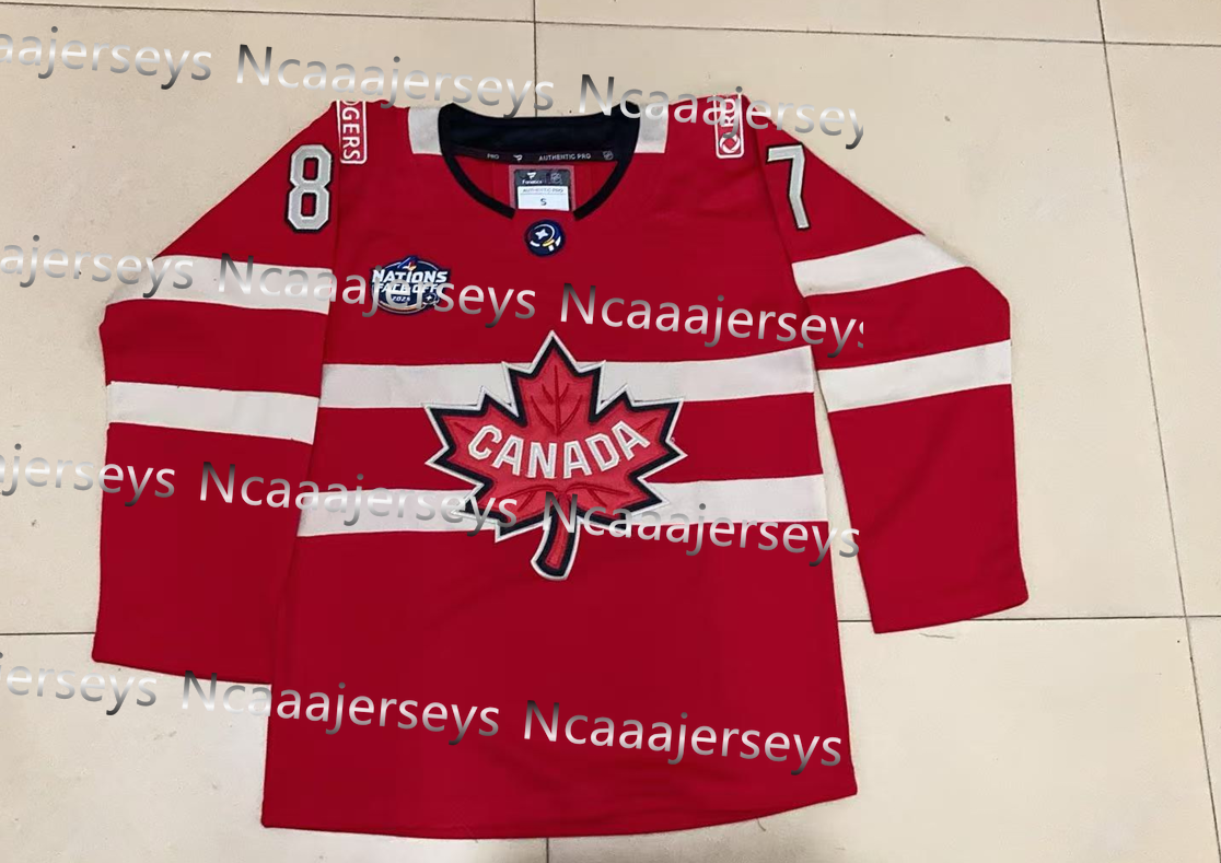 34 M a t t h e w s Sidney Crosby 2025 4 Nations Face-off Hockey Jersey Jack Hughes 86 Brayden Point MacKINNON Sidney Crosby Bennett Konecny Reinhart M