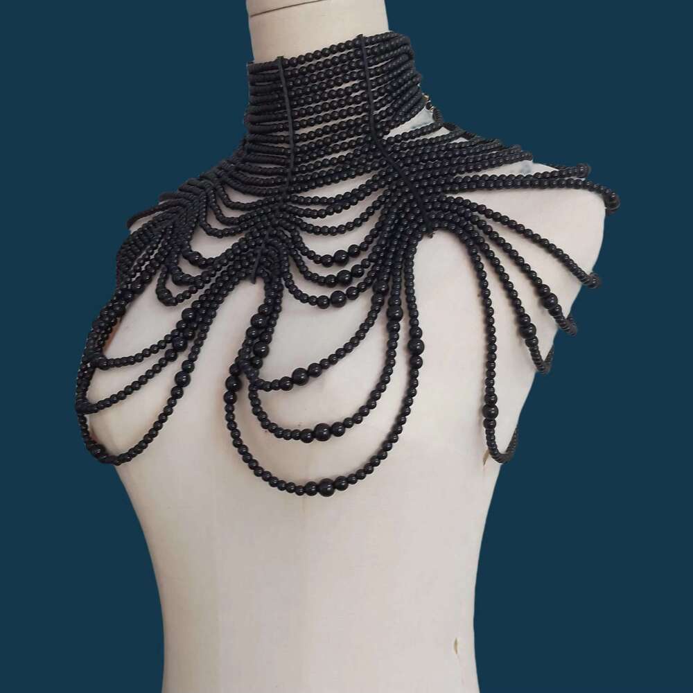 Hand-Woven Body Chain Pearl Shawl Fashion Bra Performance Clothing Accessories Wear Body Jewelry