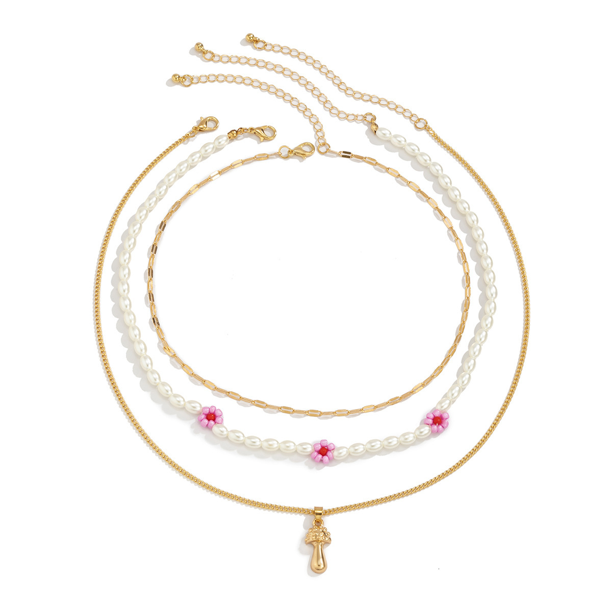 fashion Contrast Rice Bead Beaded for Women's Simple Bohemian Tassel designer Handwoven Necklace