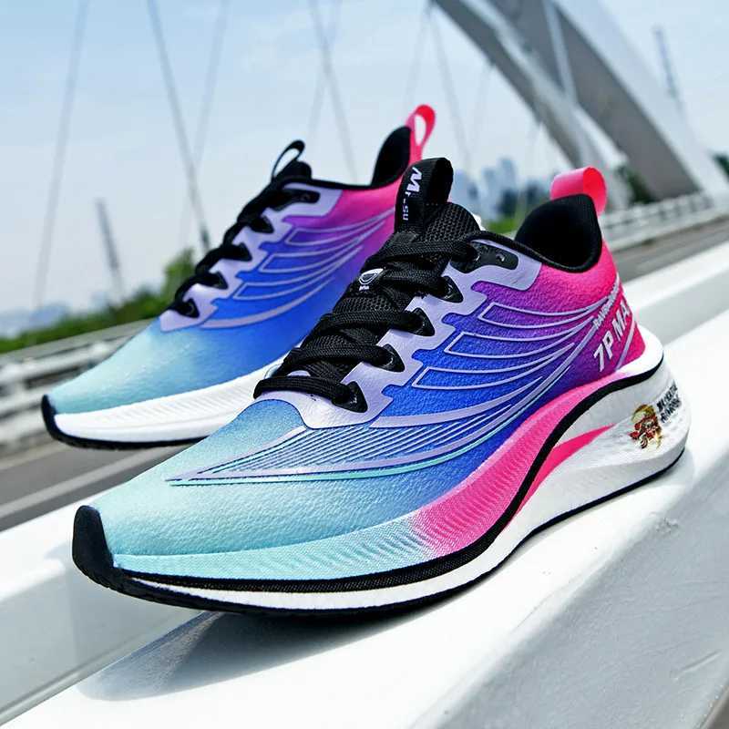 Marathon Air Cushion Carbon Plate Sports Running Shoes Men Breathable Lightweight Comfy Unisex Athletic Tennis Sneakers Footwear Z250225