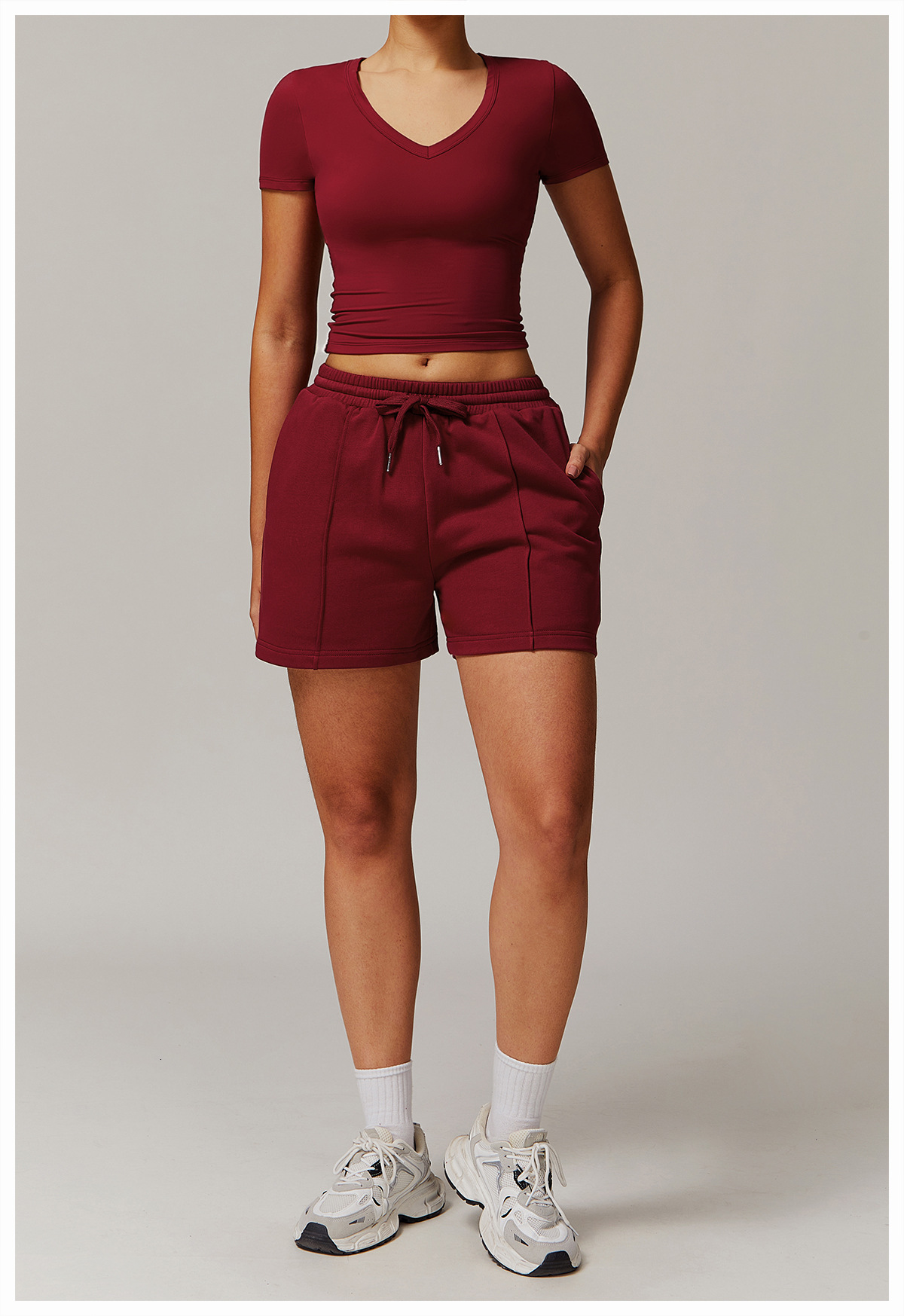 Spring High Waisted Casual Loose Pants With Pockets Outdoor Fashion Sports Shorts Sexy Beach Pants