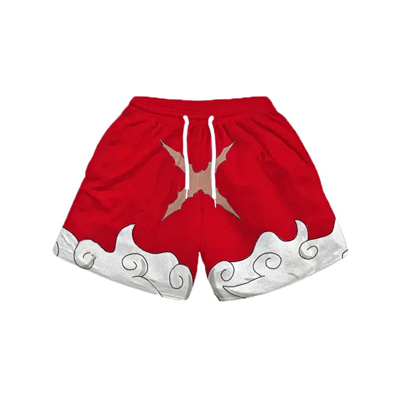 Hip-hop Drawstring American Shorts New Summer Short Pants Loose Casual Trend Beach Pants Men's Pants Print