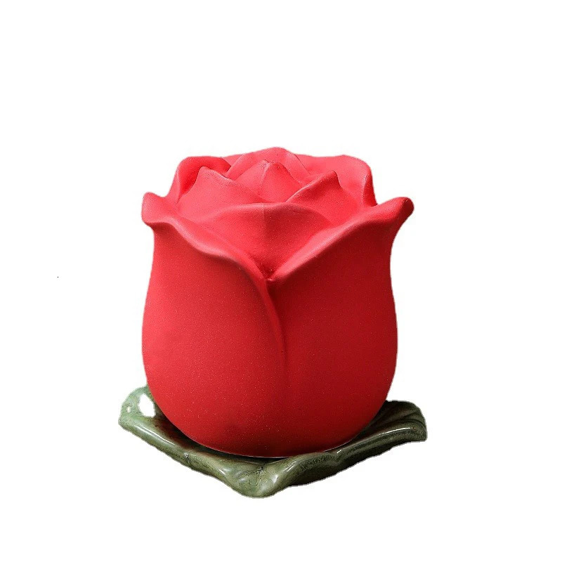 Ceramic Cremation Urns for Human Ashes Small Pet Urns Animal Rose Flower Memorial Funeral Container Cats Memorial Dog Deceased 250213