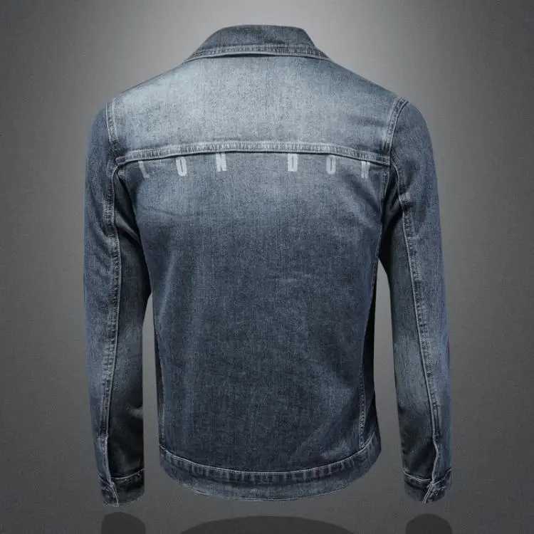 Spring 2025 mens casual denim jacket fashion casual washing denim jacket social street clothing workwear jacket mens clothing X250213