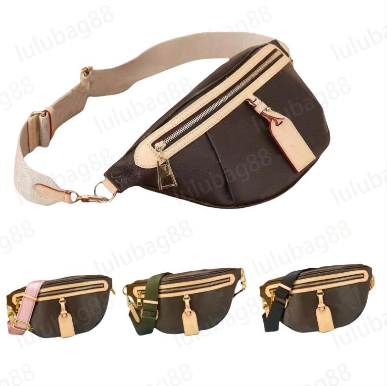 Bum bag designer fanny pack women belt bag designer waist bag leather brown white black mens crossbody luxury mini bumbags zipper popular casual trendy xb178