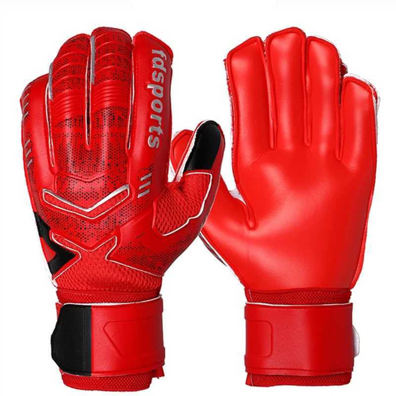 Mens Kids Adult Goalkeeper Gloves 5 Finger Save Protection Thicken Latex Soccer Football Goalie Keeper Gloves Guard RovabXJ250213