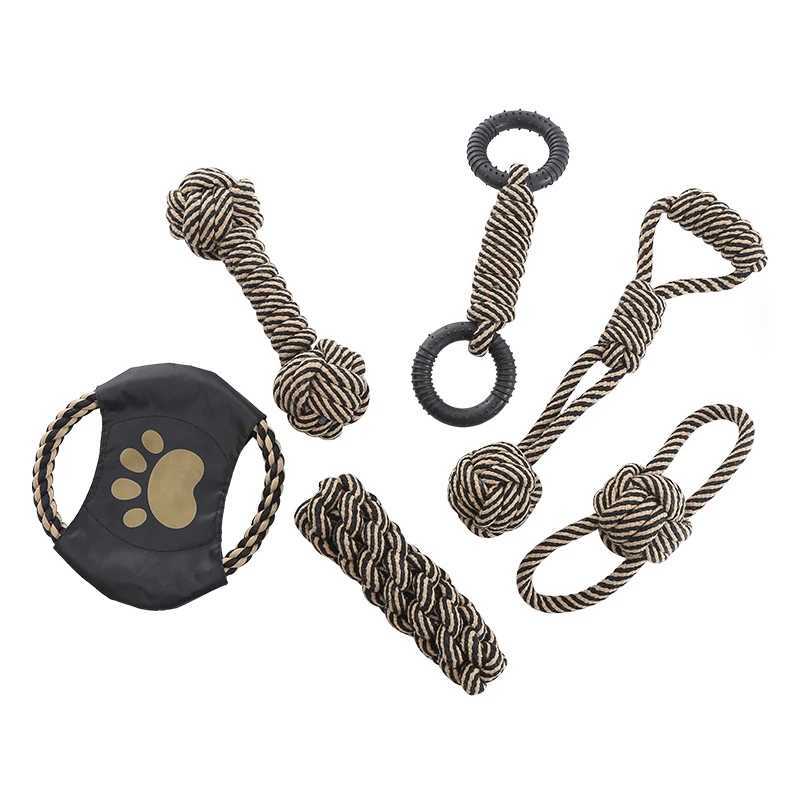Cotton rope dog toy suitable for small and medium-sized dog breeds interactive for chewing and training Y250705