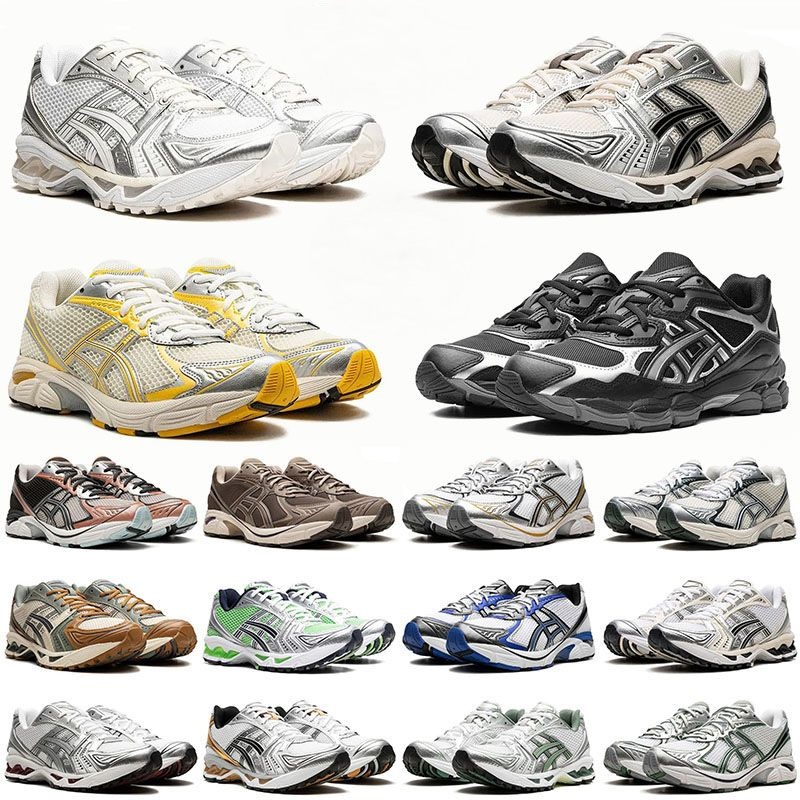 Fashion Designer 14 Casual Shoes Cream Pink Sier Black White 2160 Pure Gold Graphite Grey Top Quality Jogging Sports Trainers Midnight Runners Sneaker