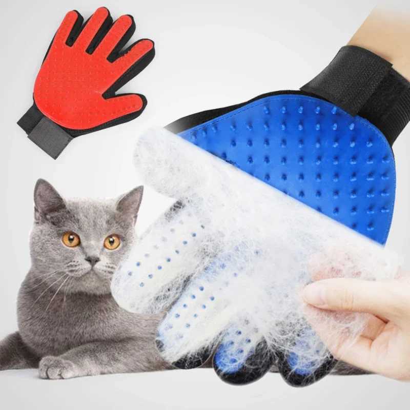 Others Dog Grooming 1 pet hair removal glove cat comb dog massage bathtub cleaning and beauty products rubber hair removal brush H250212