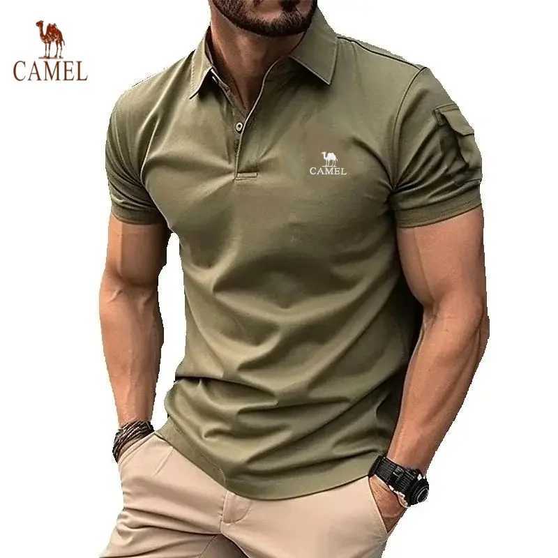 Mens high-quality embroidered short sleeved polo shirt for summer fashion casual breathable and cool top X250213