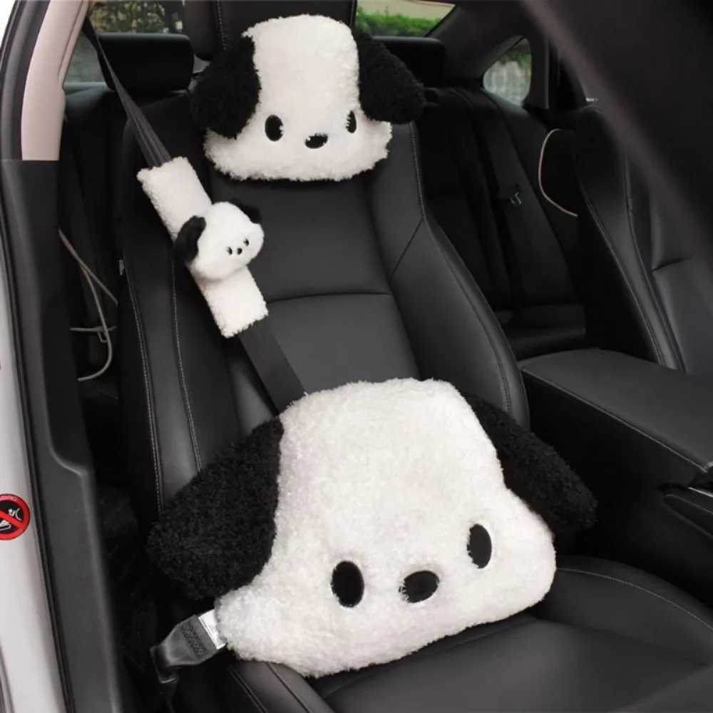 Dog Car Seat Covers Car headrest car neck cute cartoon dog car headrest car neck H250211