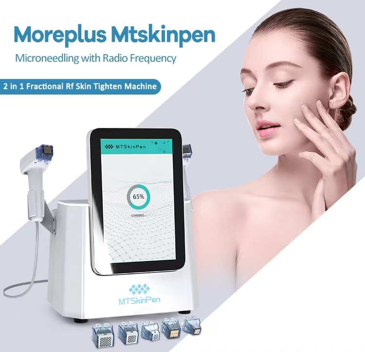 2 In 1 rf fractional radio frequency anti-aging wrinkle removal skin rejuvenation face lifting micro needle skin tightening stretch scars marks remova