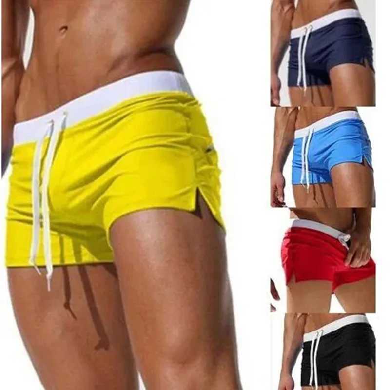 11 Colors Summer Swimwear Men Slim Fit Swimsuit Boy Swim Suits Boxer Shorts Trunks Swimming Beachwear Z260313