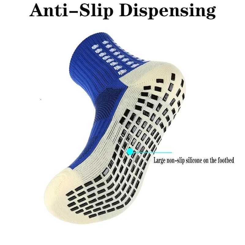Professional Non-slip Football Socks Men Women Sports Socks Silicone Bottom Soccer Outdoor Sport Running Cycling Grip SocksXJ250213