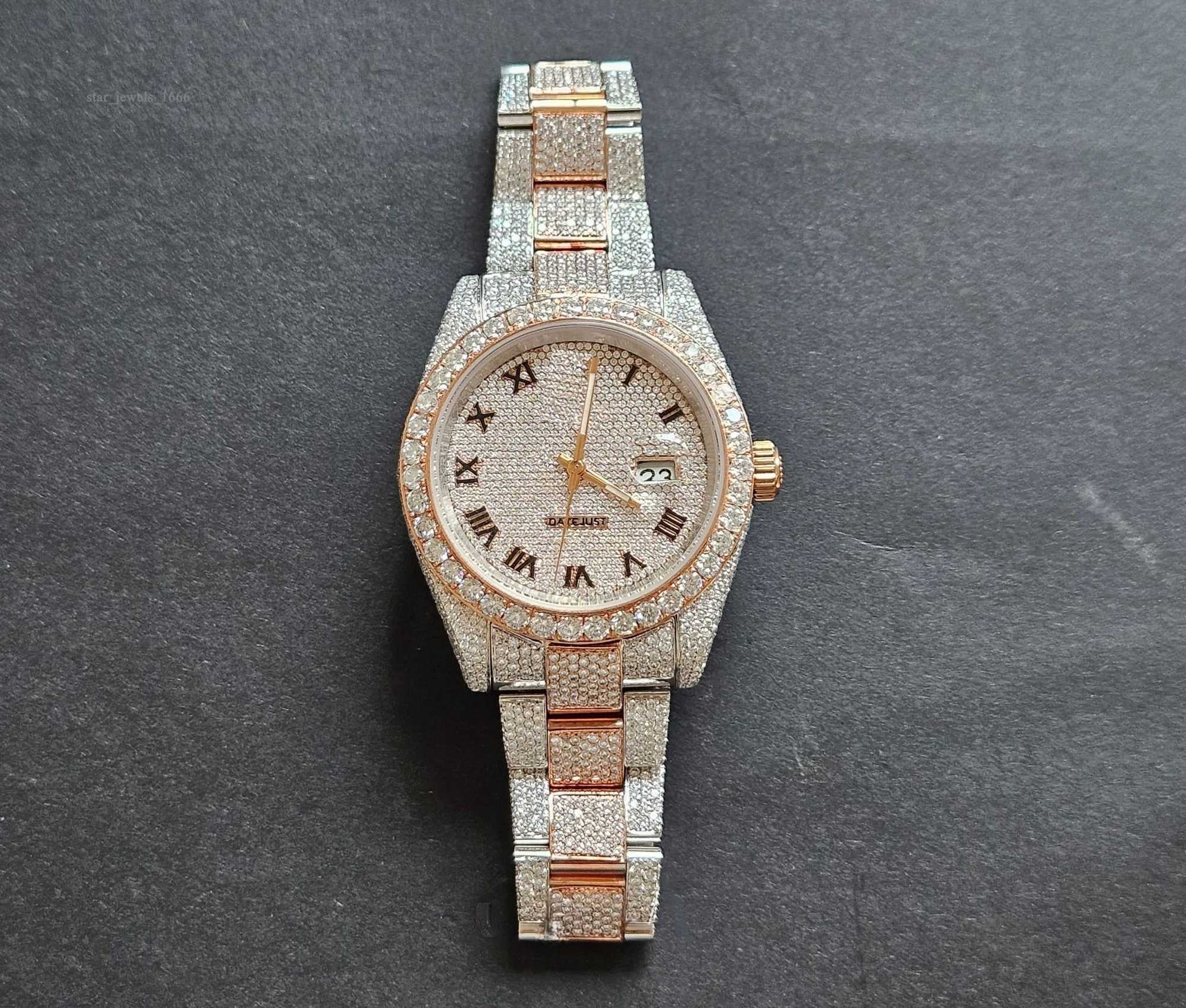 2025 Designer watches Presenting a Moissanite Diamond Hip Hop Watch Made in Stainless Steel From Casual to Formal Wear Designed for Mens Daily Life