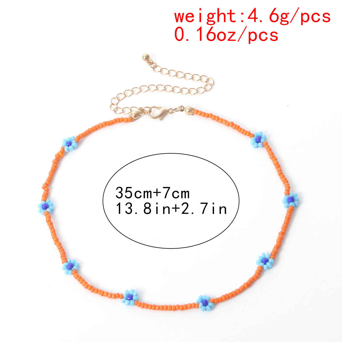 designer fashion Jewelry ethnic style colorful beaded creative rice bead woven wer geometric Woman necklace