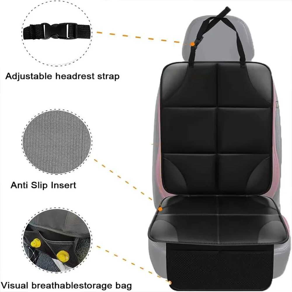 Dog Car Seat Covers Universal Car Seat Protector Cover for Baby Child Pets Anti-Scratch Waterproof Stain Protection Thick Padded with Storage Bags H25