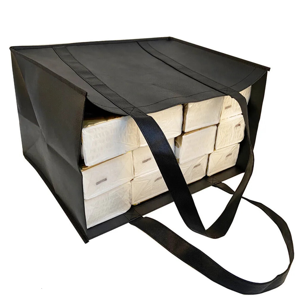 Women Handbag Simple EcoFriendly Grocery Heavy Duty Shopping Bags Lady Foldable Portable Large Capacity Black Bag 250121