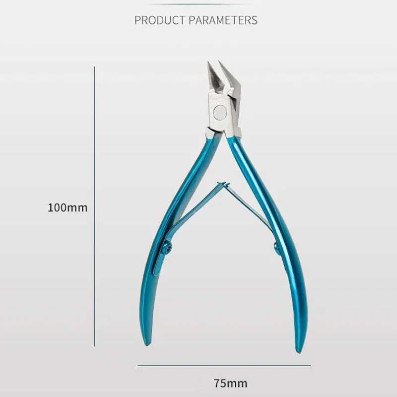 Others Dog Grooming Nail Cutter Cuticle Nippers Professional Ingrown Toenail Scissors Dead Skin Removal Nail Clipper Stainless Steel Pedicure Tool H25