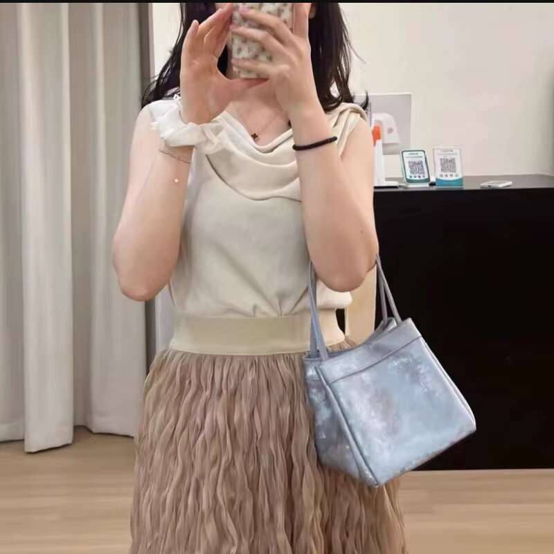 Custom Name Initials Genuine Leather Mini Bucket Bags For Women Designer Handbag And Purses 2025 New In Underarm Shoulder