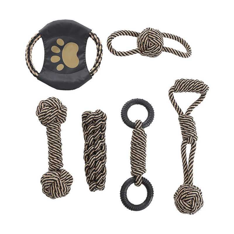 Cotton rope dog toy suitable for small and medium-sized dog breeds interactive for chewing and training Y250705