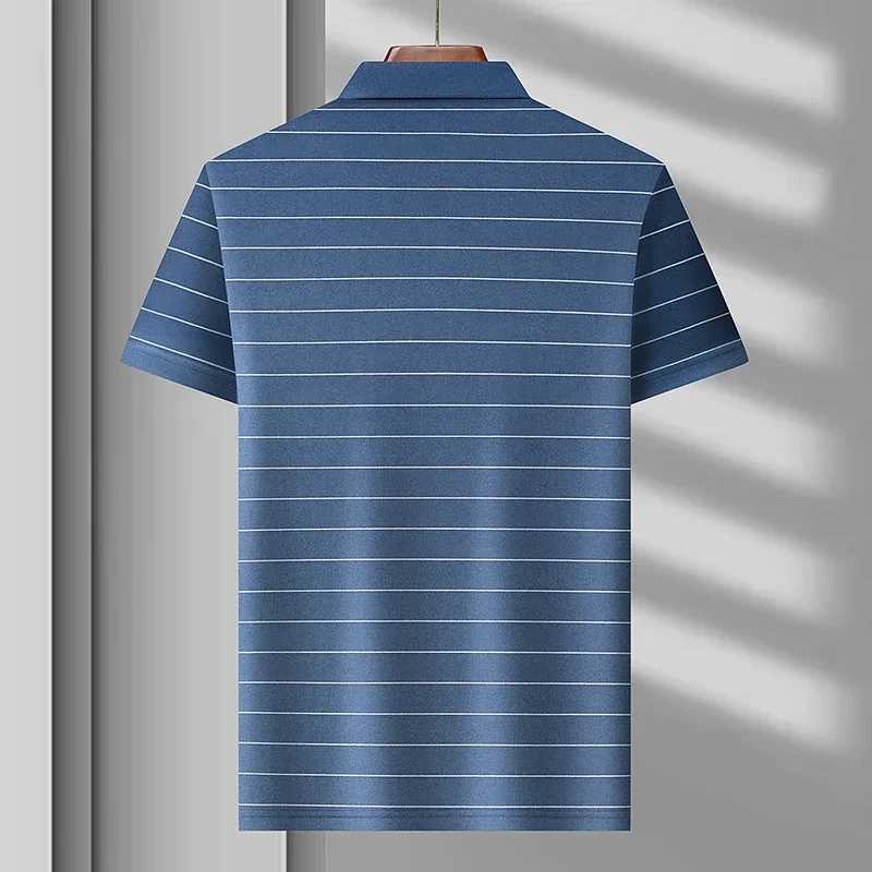 Summer Mens Short Sleeved T-shirt Business Casual Shirts Mens Clothing T-shirts X250213