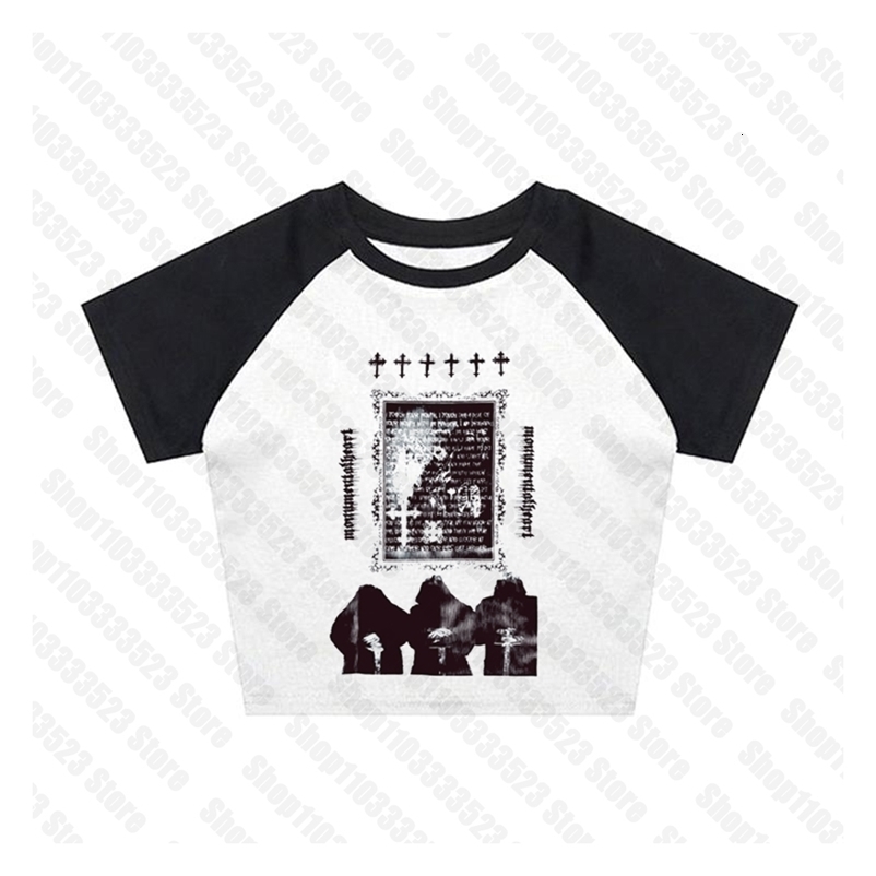 Y2k style cute Womens Sleeveless baby Tank Top 2000s Punk Cool Print Short Vest Tee Cool Street Fashion Gothic Women Clothing 250116