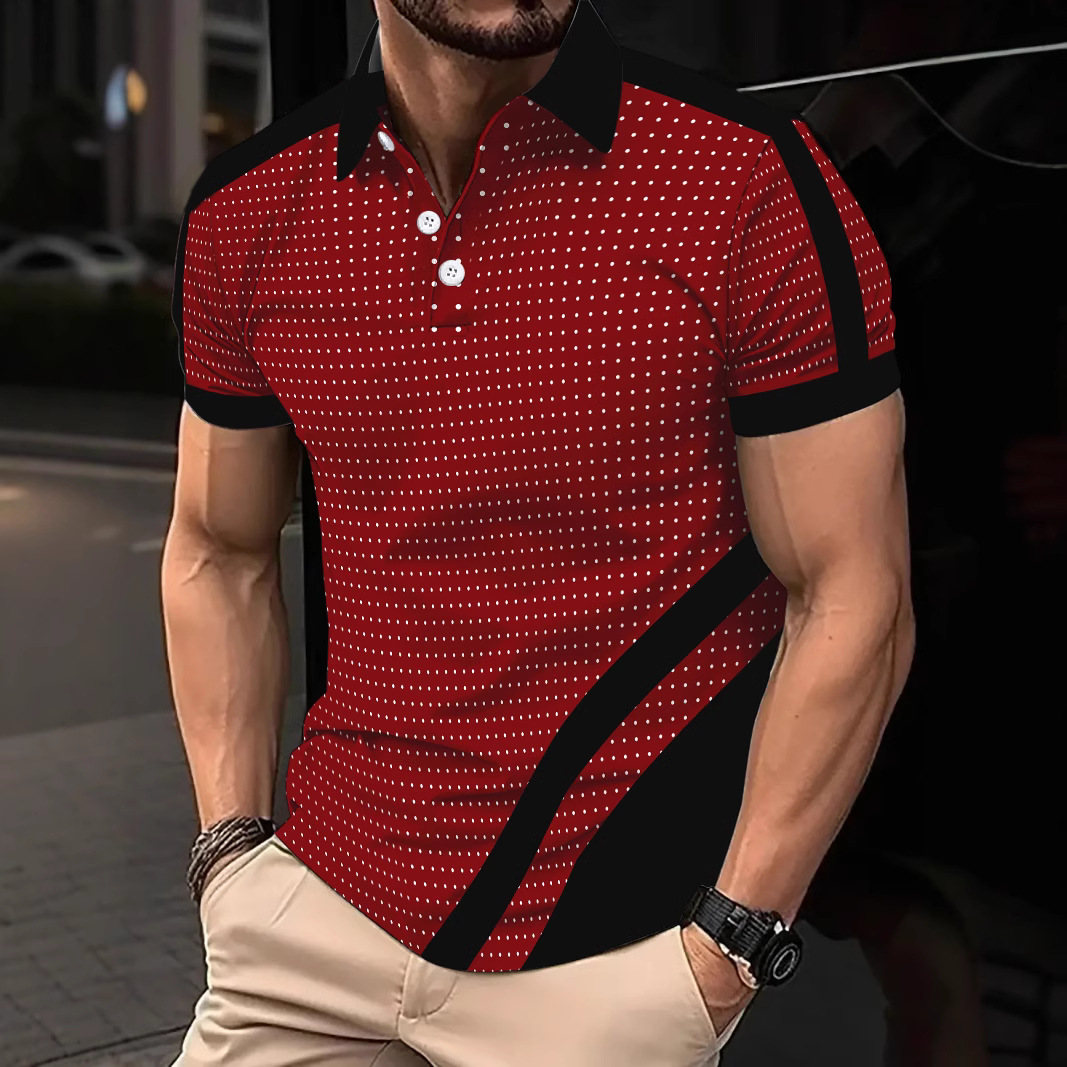 Streetwear Mens Polo Summer Polyester Sportswear Gym Tennis Race Gym Running Wear Polos T-Shirts