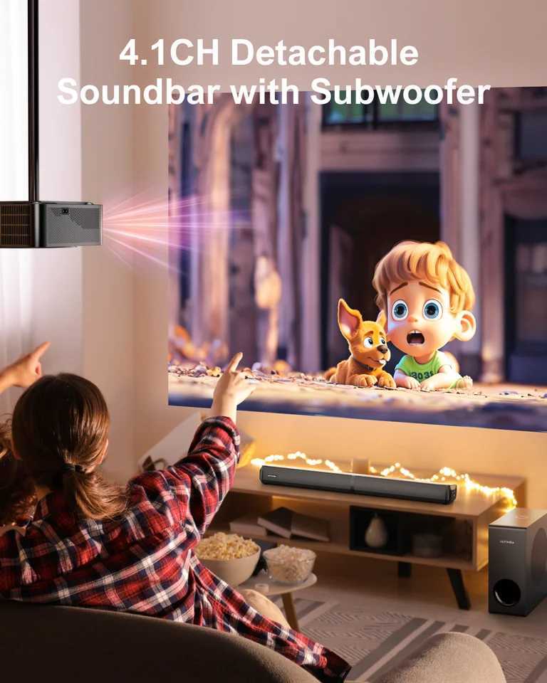 ULTIMEA 200w 4.1ch TV Sound bar Heimkino Soundsystem -Lautsprecher Soundbar Subwoofer support optische Aux Speaker Z250213