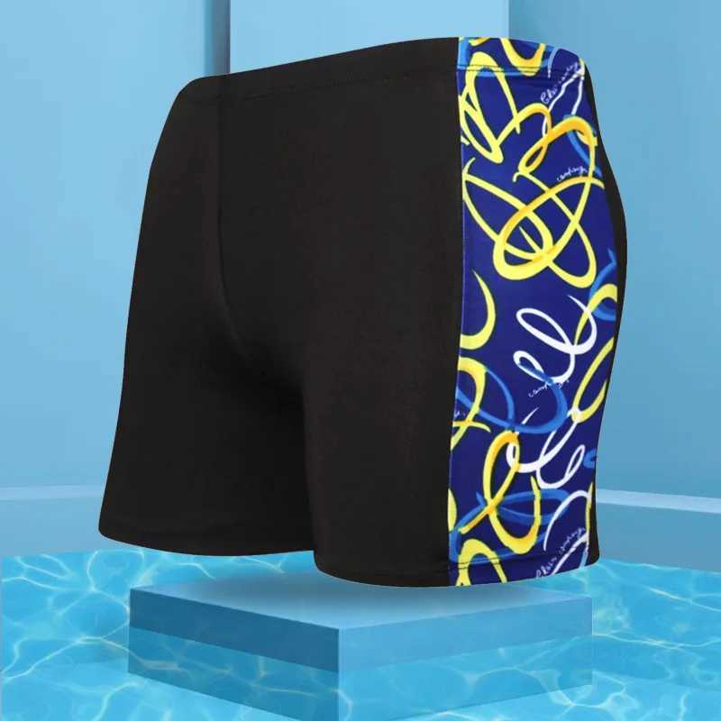 Summer Adult Swimming Men Trunks Male Printing Boxer Swim Shorts Beach Surf Swimsuit Elastic Bathing Suit Swimwear Z260314