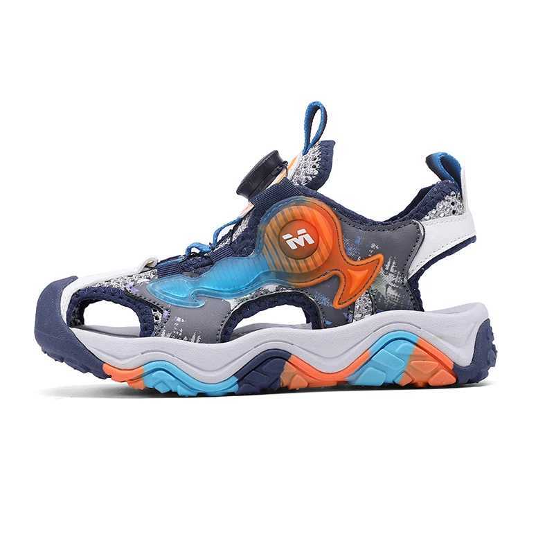 Sandals 2024 Summer Kid Sandals Shoes Children Rubber Student School Shoes Breathable Close Toe Boy Sport Sandals H250212 H250212