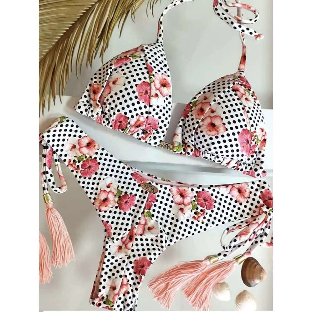 2022 Bikini Set Women Swimwear Push Up Swimsuit Bottom Print Brazilian Biquini Bathing Suit Swim Wear Beach