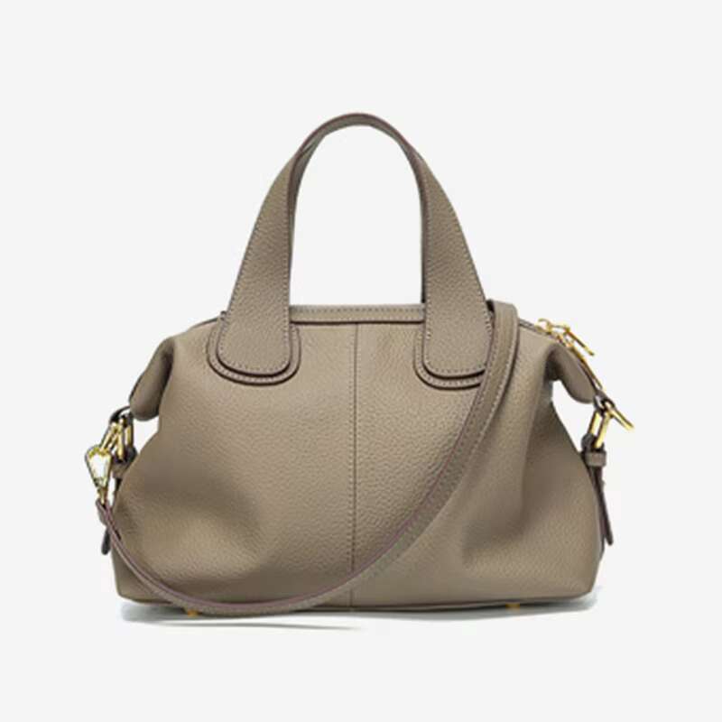 Hifashion 100% Cowhide Genuine Leather Handbags For Women 2024 Trend Designer Wide Strap Pillow Ladies Shoulder Crossbody Bags