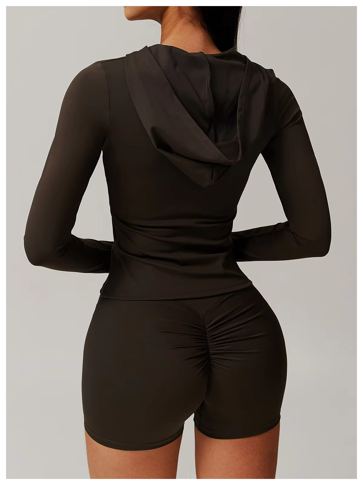 2025 New Zipper Buff Tight Long-Sleeved Sports Coat Women's Running Fiess Breathable Stretch Yoga Suit Slim Soft Top