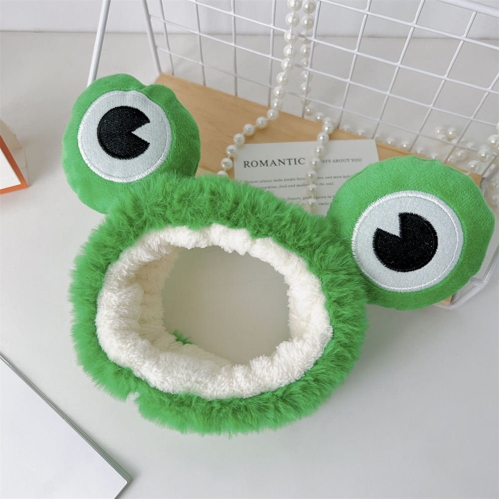 Adult Funny Big Eye Frog Hair Clip - Cute Cartoon Animal Headband for Teens