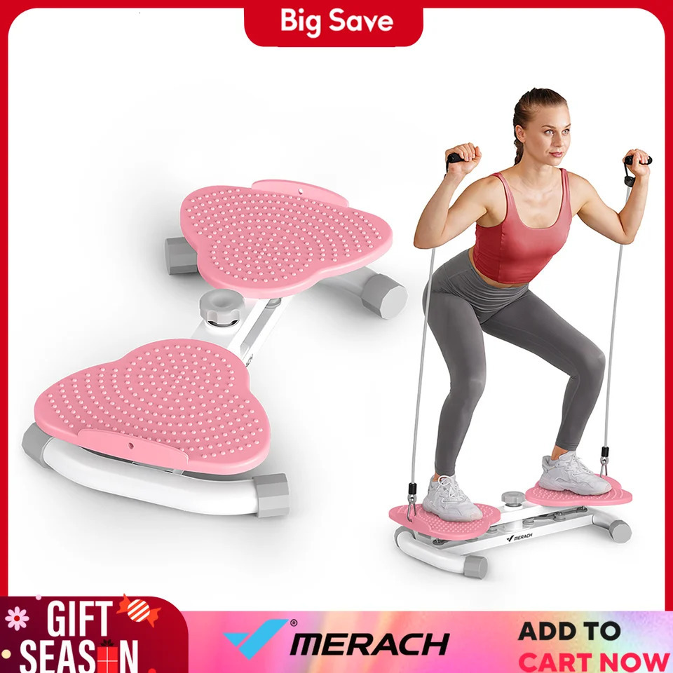 MERACH Waist Twisting Fitness Tool Exercise Twist Boards Waist Twister Machine Balance Board for Foot Massage and Weight Loss 250207