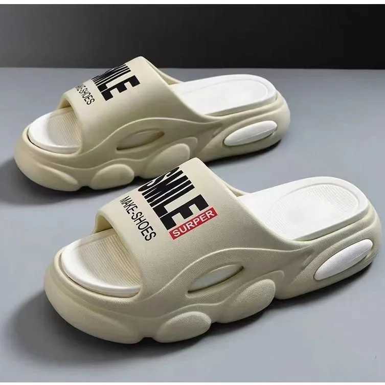 Platform Slippers 5cm Men Soft Air Cushi Slippers Eva WenS Slippers Fi Flip Flops Outdoor Shoes Summer Sandals Y250213