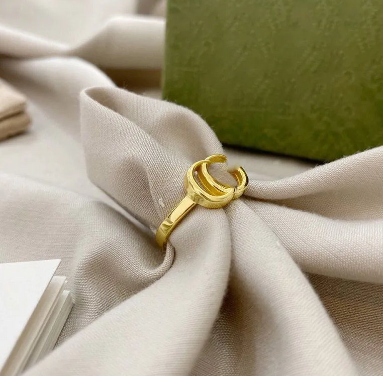 designer ring luxury rings for women men rings gold sliver letters fashion trendy couple rings engagement trendy holiday nice gifts